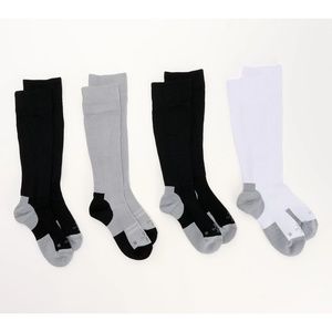 2 Pack Tommie Copper Basic 4 Pack ErgoFit WOTC Compression Socks - Large